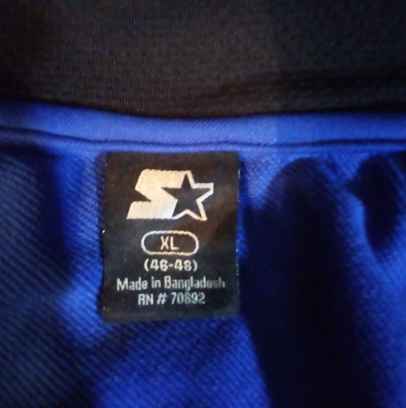 Starter Dry-Star Men's Athletic Training Performance Track Jacket Coat XL Blue - Picture 8 of 9